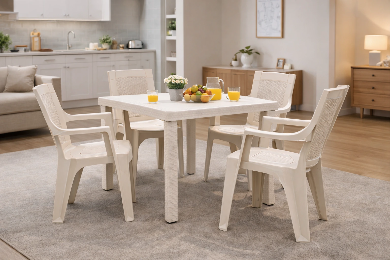 Guía práctica para tu hogar: Cómo elegir el mejor juego de comedor de plástico según el tamaño de tu espacio en Puerto Rico