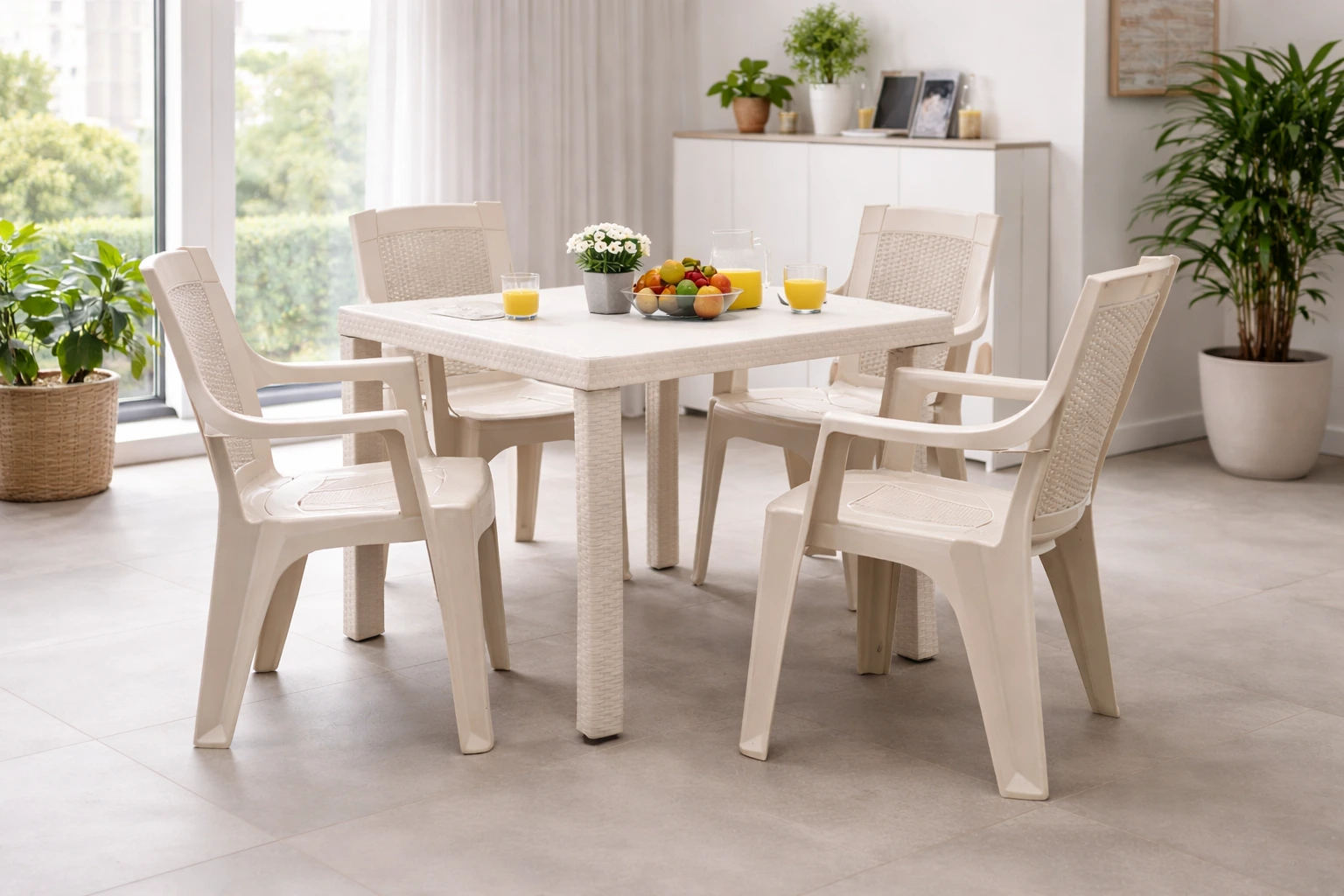 Guía práctica para tu hogar: Cómo elegir el mejor juego de comedor de plástico según el tamaño de tu espacio en Panamá